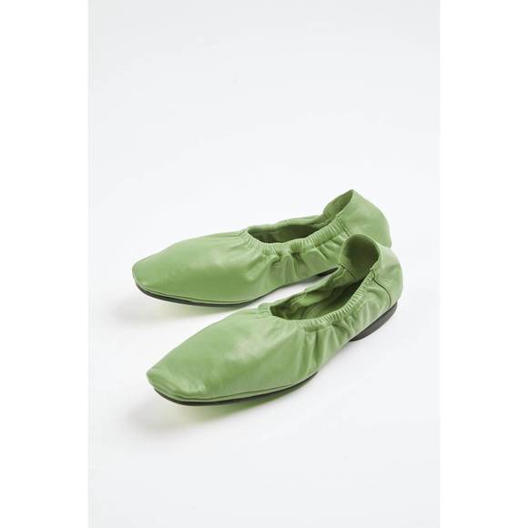 NEW MARI GIUDICELLI travel ballerina in verde